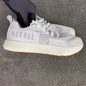 NOBULL Drive Mesh Shoes Sneakers Mens 7 Womens 8.5 White Gum Soles